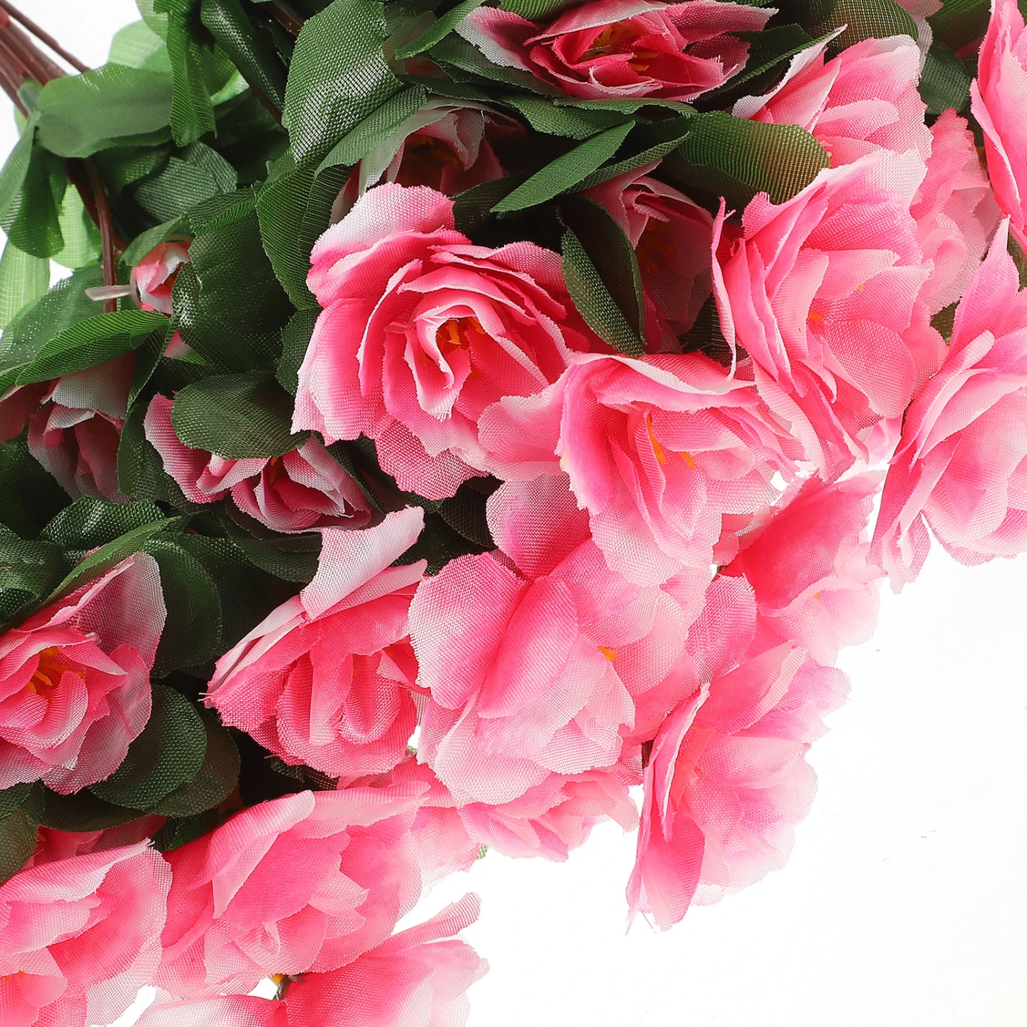 4Pcs Artificial Rhododendrons Flowers Fake Flower Decors Vase Rhododendrons Silk Fake Flowers