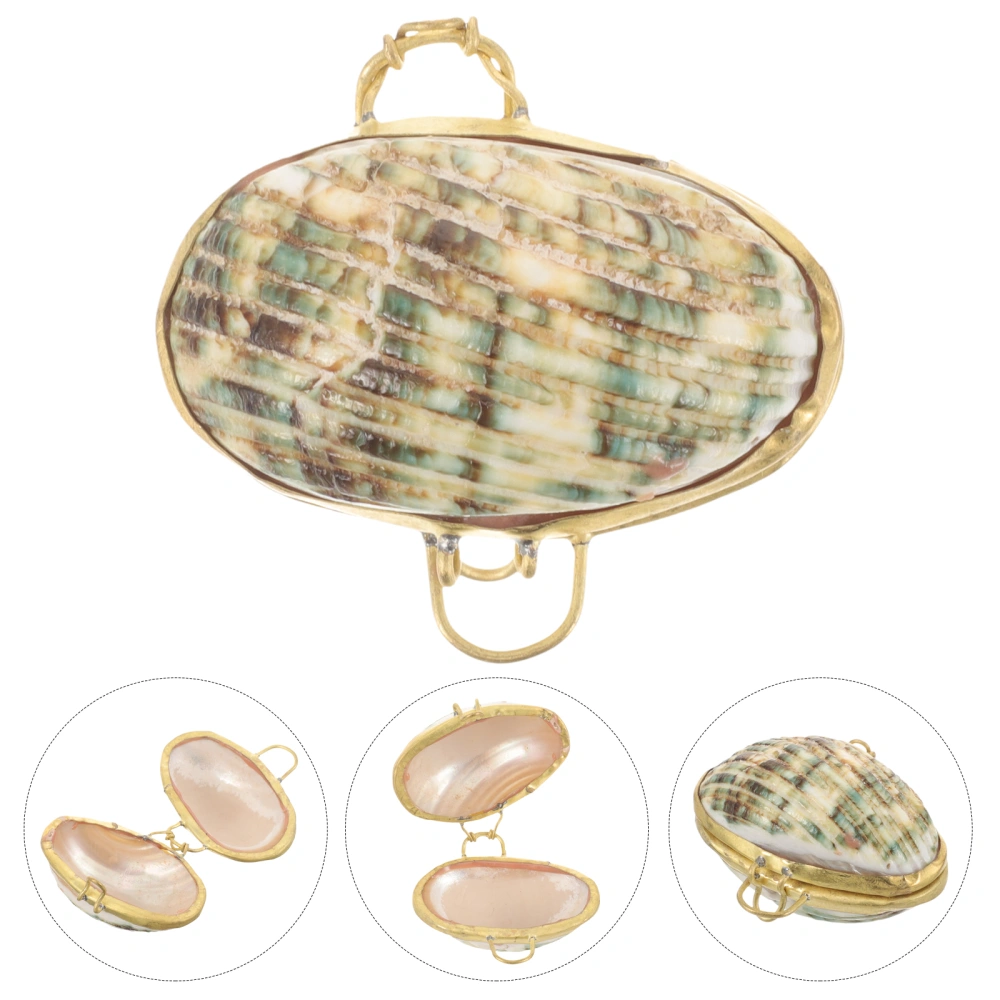 Seashell Box Decorative Earrings Necklaces Bracelets Box Jewelry Trinket Box Delicate Small Jewelry Case