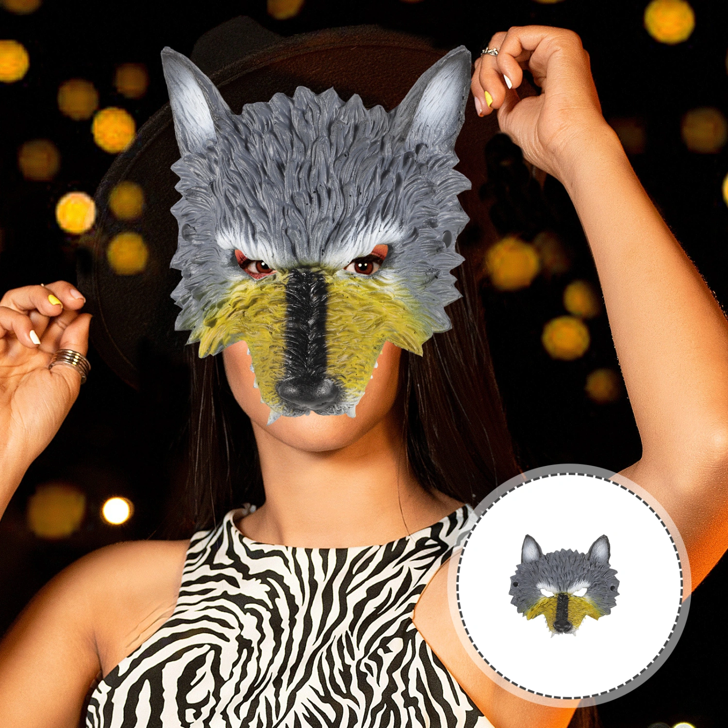 Wolf Mask Cosplay Party Mask Animal Mask Carnival Mask Masquerade Mask Prop