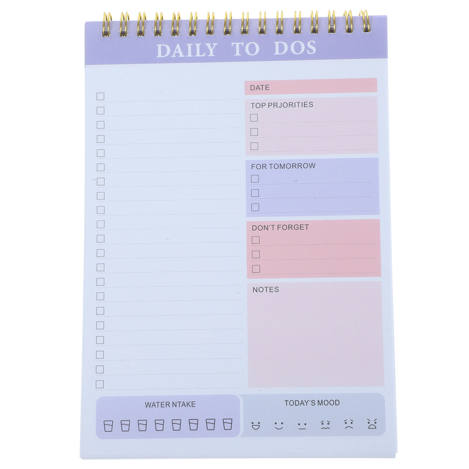 Practical Planner Notepad Tear off Notepad Portable Planner for Daily Schedule To Do List(A5)
