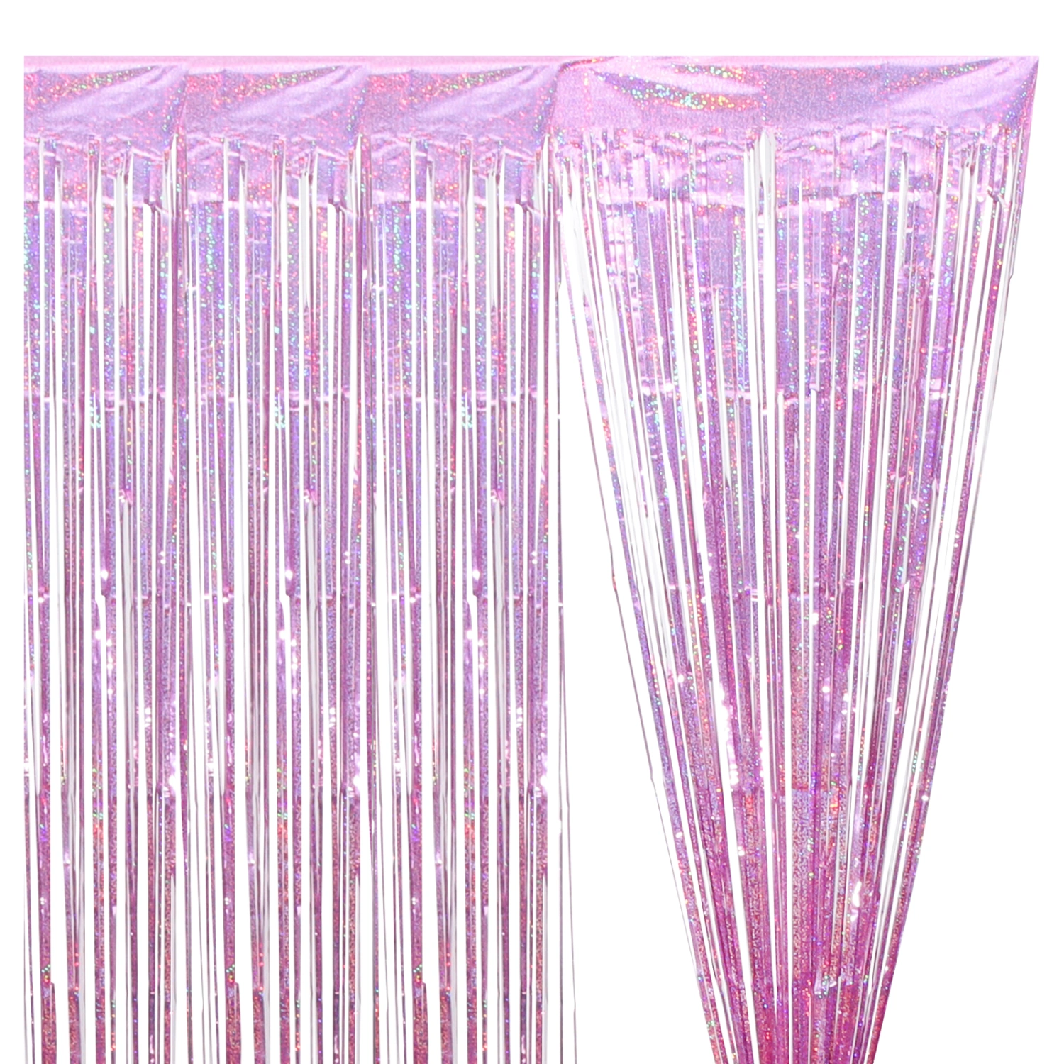 2pcs Tinsel Curtain Glitter Tinsel Fringe Curtains Background Decoration