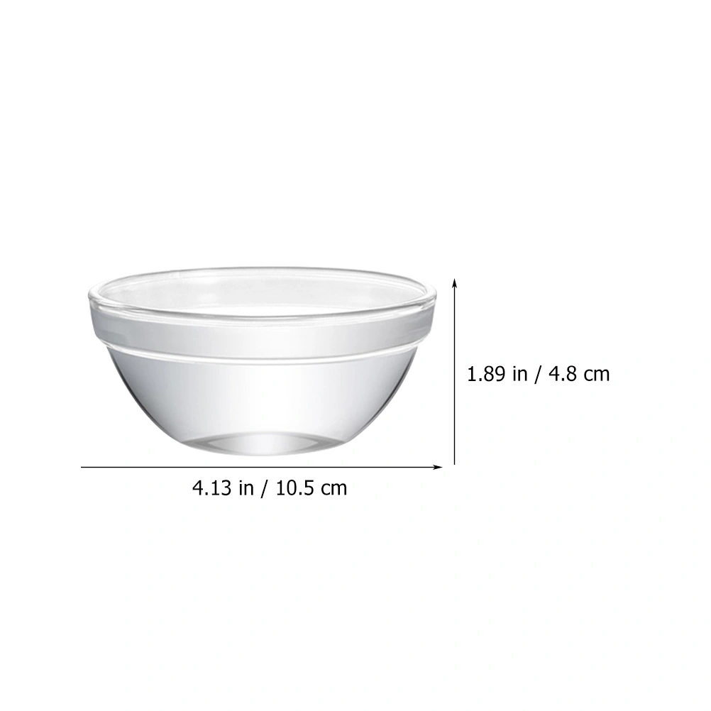 6Pcs Glass Bowls Decorative Glass Fruit Ice Cream Bowl Pudding Bowls Appetizer Container