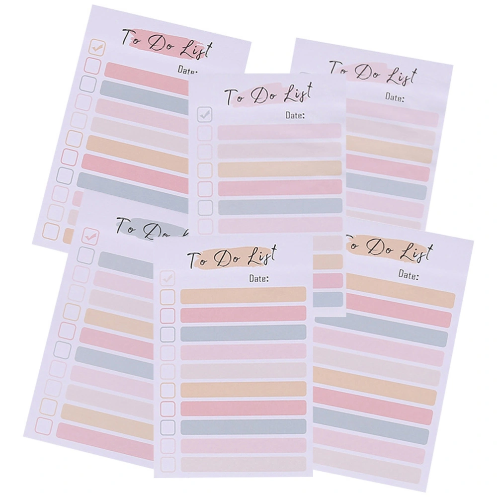 6 Books of Memo Pads Tearable Memo Stickers Portable To-do List Memo Pads for Student