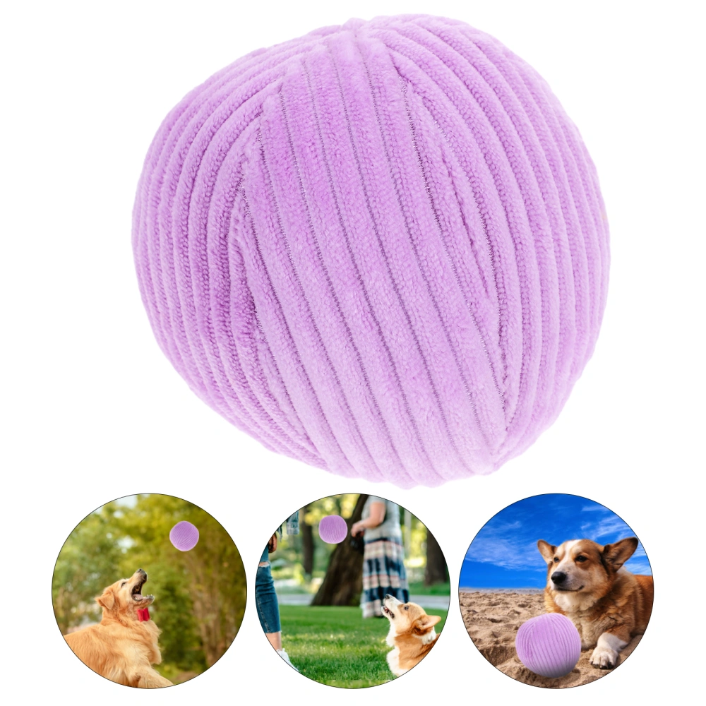 Dog Ball Plaything Chewable Plush Ball Toy Squeaky Ball Stuffed Plush Ball for Pet