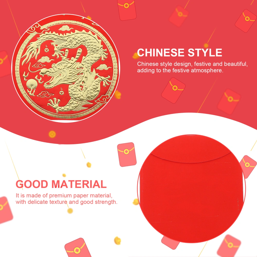 6Pcs Chinese Style Red Envelopes Empty Money Packets Red Envelopes Lucky Money Packets for Party