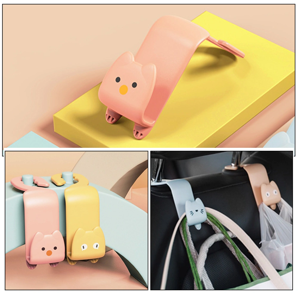 Cartoon Car Hooks Car Headrest Hook Car Backseat Hook Car Hanging Hook Organizer