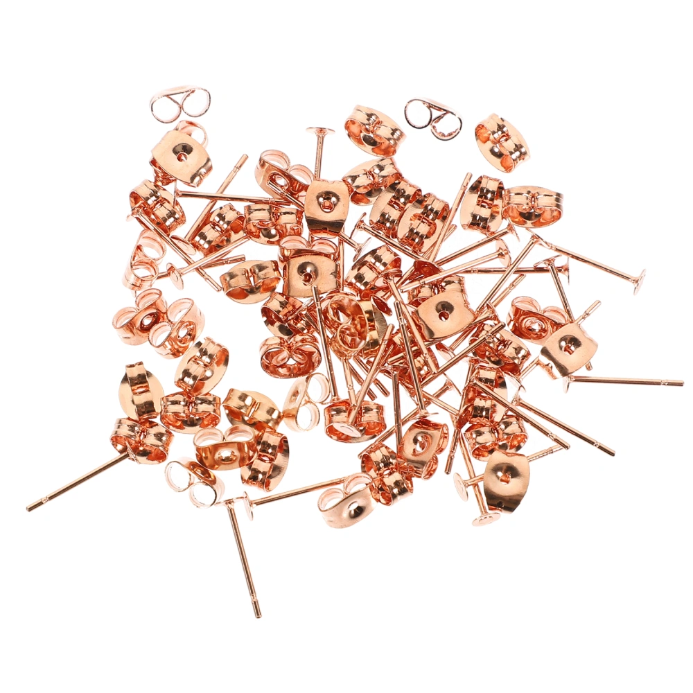 50pcs Earring Making Posts Earring Craft Materials Back Earrings Kit Earring Making Kit