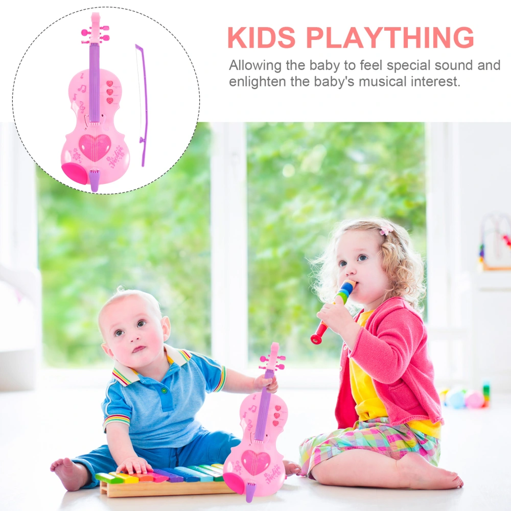 2pcs  Kids Emulation Education Violin Toy Creative Toy Music Instrument Plaything