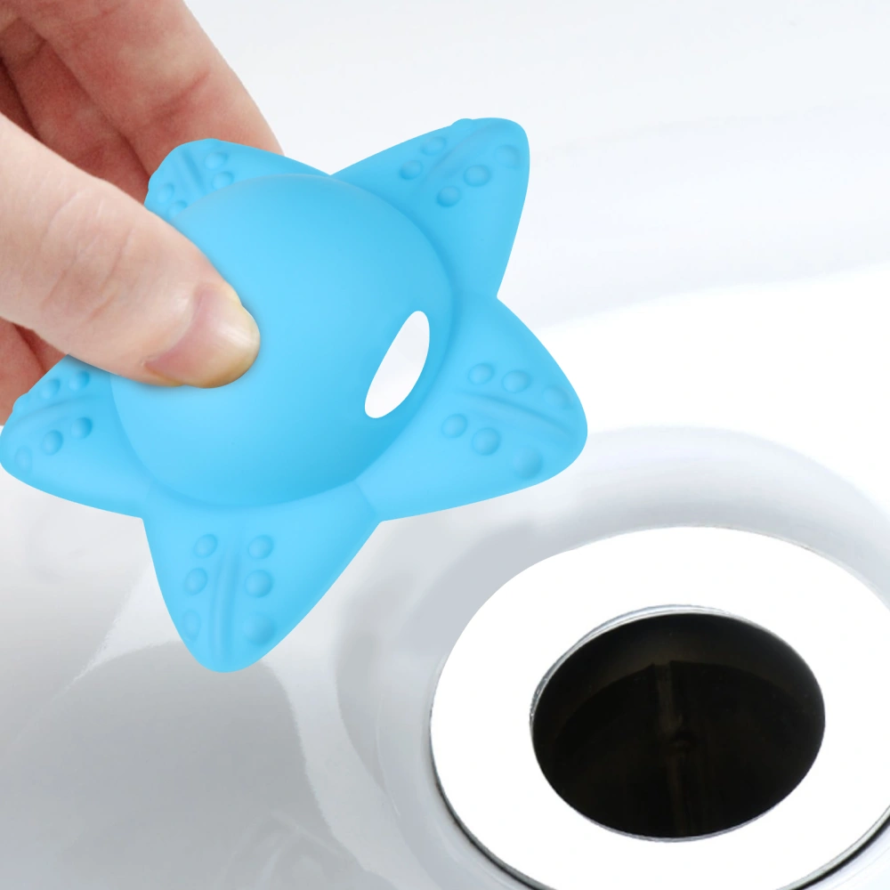 Drain Stopper Silicone Star Shape Bathtub Stopper Bathtub Drain Strainer  for Bathroom Bathtub and Kitchen