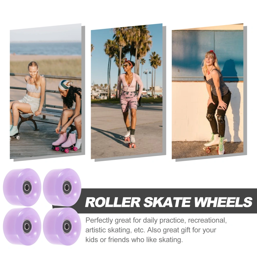 4pcs Roller Skate Wheels Skating Wheels Replacements Outdoor Skating Accessories