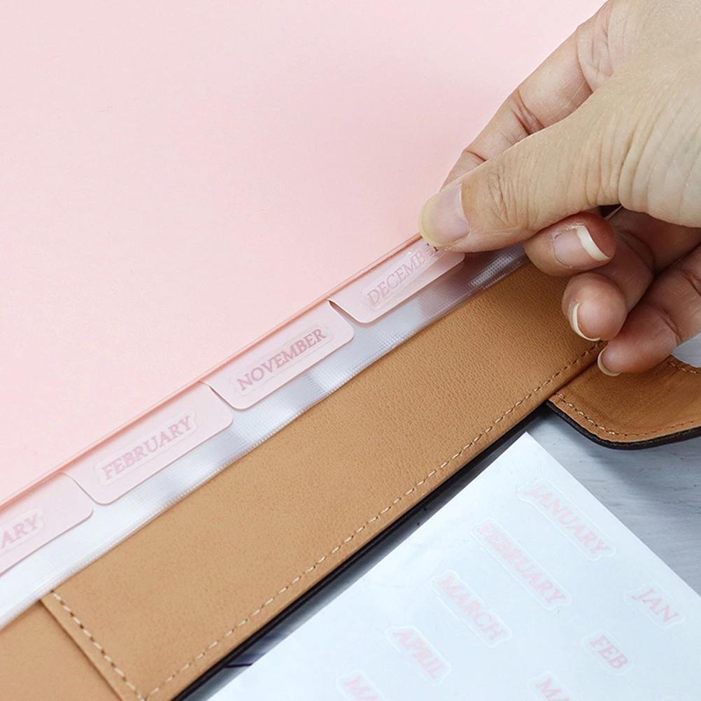 8 Sheets Binder Dividers Binder Notebook Index Page Notebook Page Divider for Binders