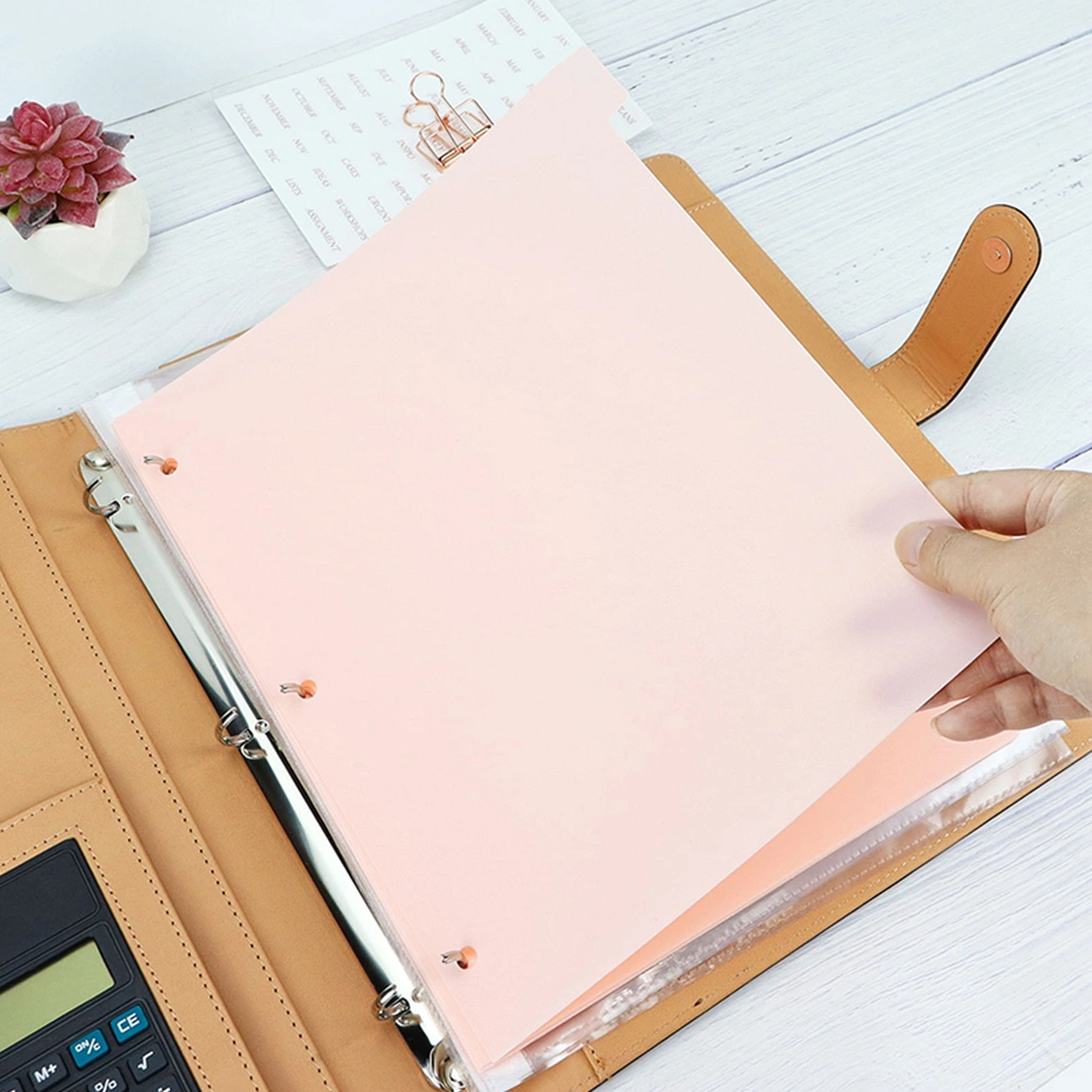 8 Sheets Binder Dividers Binder Notebook Index Page Notebook Page Divider for Binders