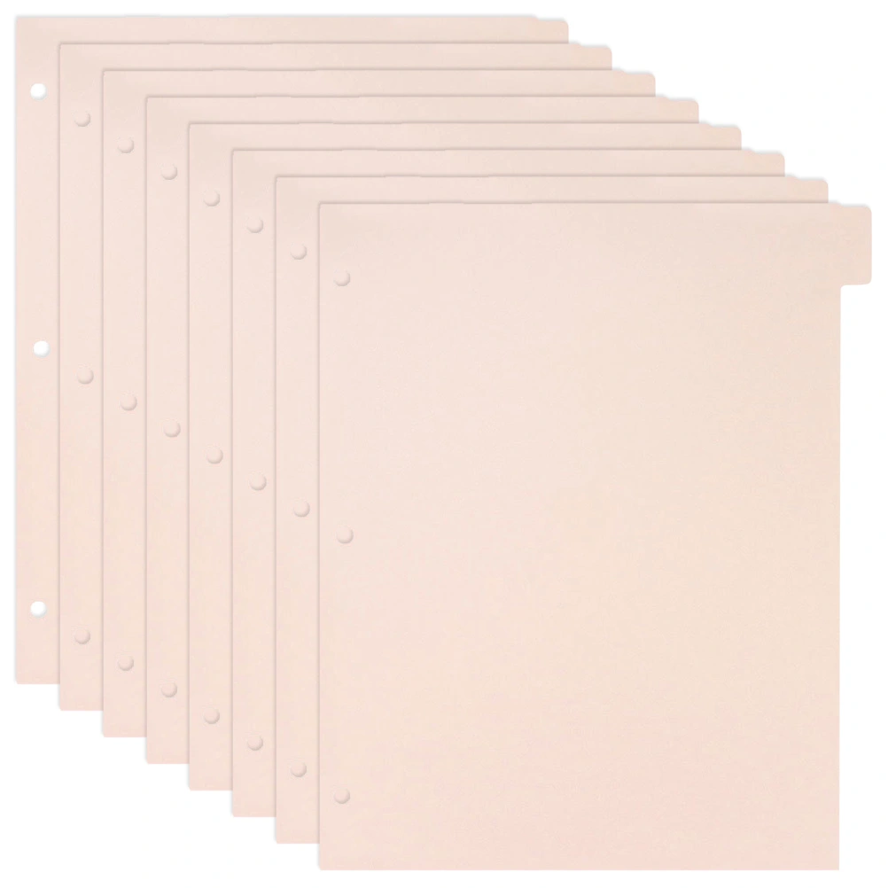 8 Sheets Binder Dividers Binder Notebook Index Page Notebook Page Divider for Binders