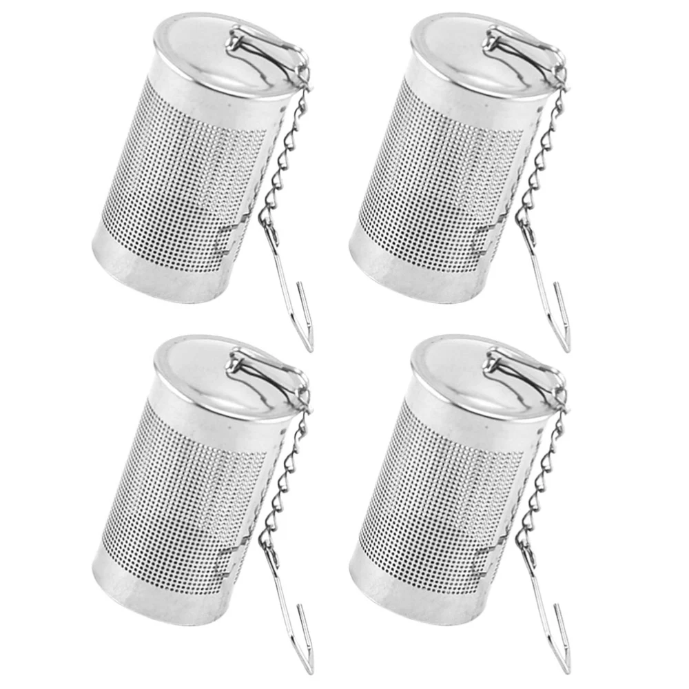 4pcs Household Tea Leaf Strainer Mesh Design Tea Infuser Stainless Steel Filter for Tea Making