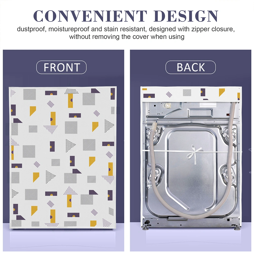 2pcs Front Load Washing Machine Covers Sunscreen Cover Washing Machine Dryer Protector