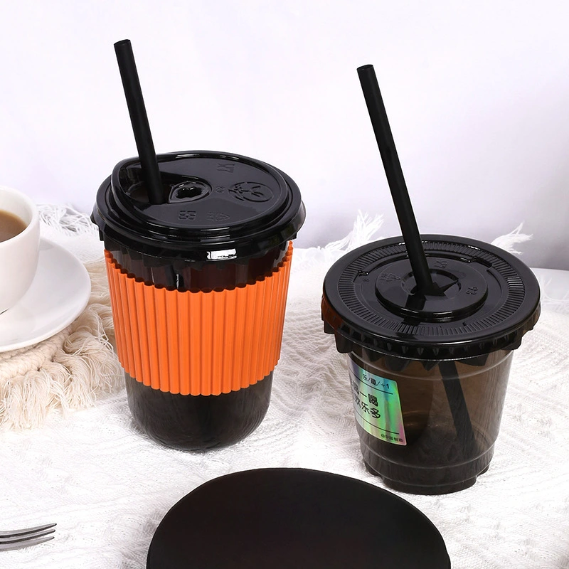 500pcs Leakproof Cup Cap Lid Liners Waterproof Leak-proof Film for Milk Tea Coffee Beverage Cup