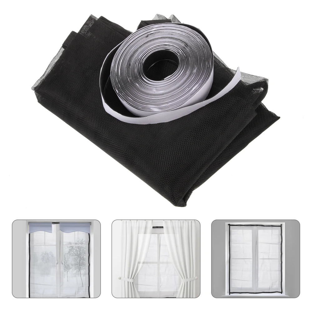 1 Set Mosquito Proof Screen Window Anti Insect Window Mesh Adhesive Window Screen Mesh