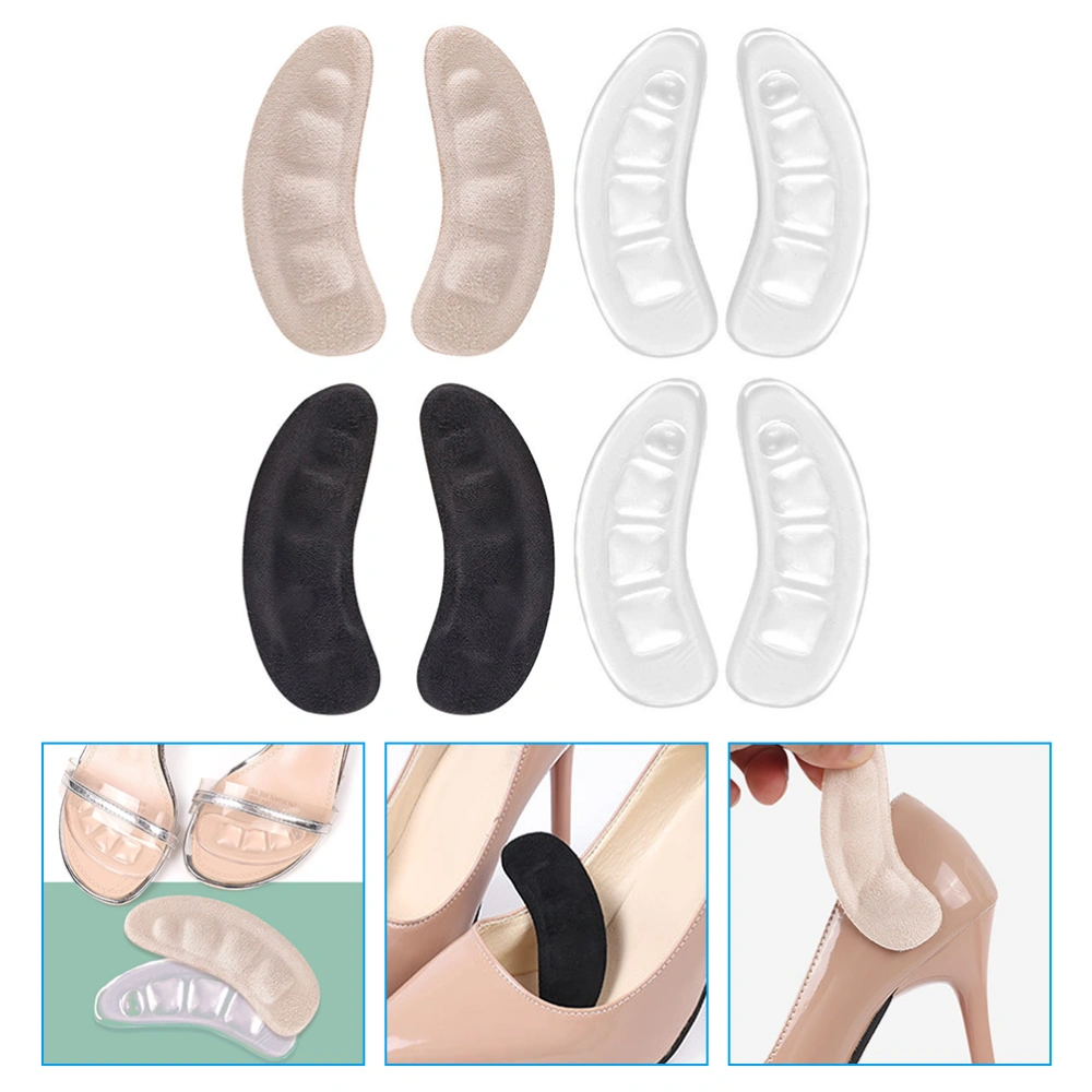 4 Pairs of High Heel Inserts High Heel Pads Replaceable Heel Pads Gel Heel Insole Pads Foot Pads