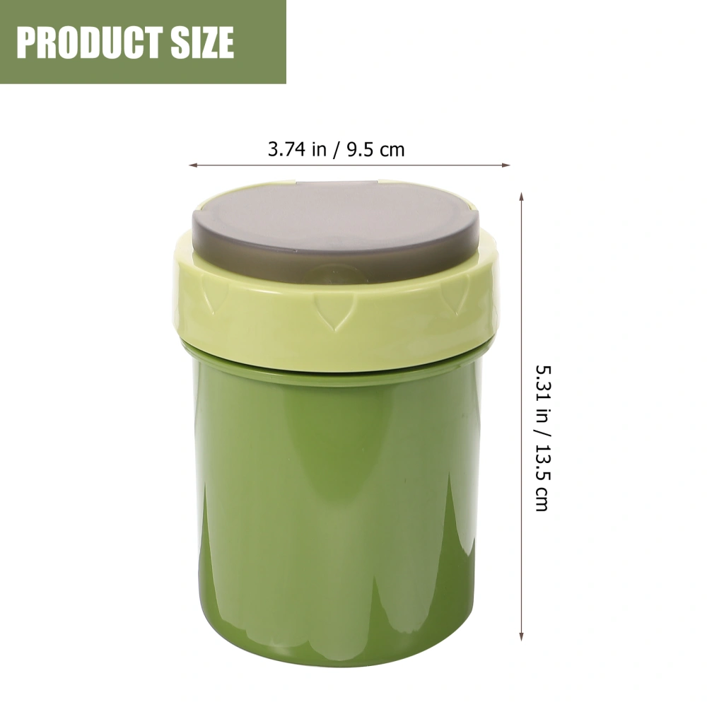 Portable Cereal Cup Soup Container Mug and Lid Hidden Spoon Reusable Soup Mug for Hot Soup