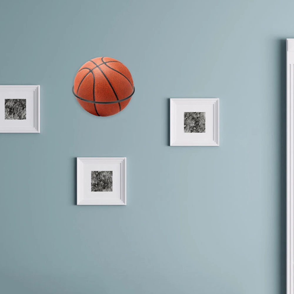 3Pcs Basketball Wall Mount Multi-function Basketball Holder Basketball Displaying Rack Balls Holder