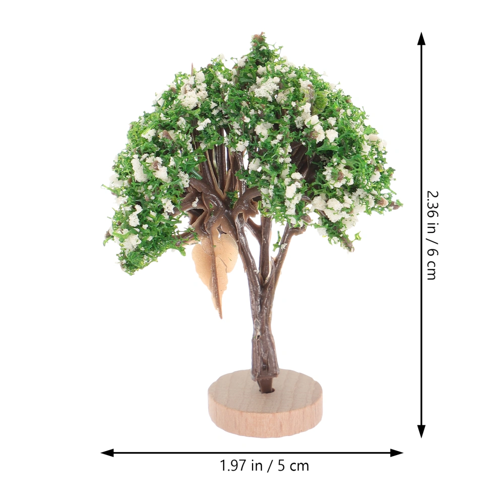 2pcs Miniature Landscape Tree Toy Tree Sand Table Decoration Tree Ornament