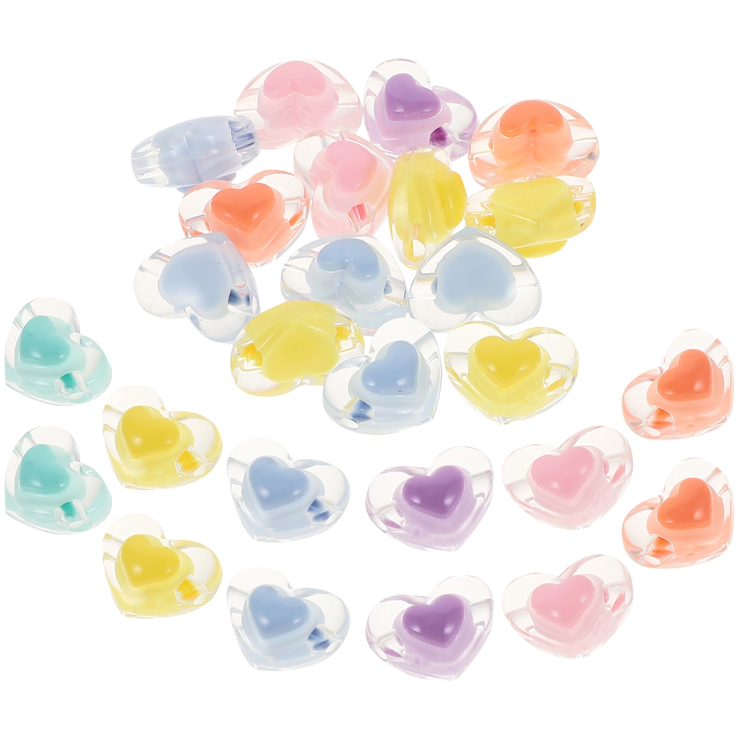 100pcs DIY Spacer Beads Chic Tiny Beads Loose Spacer Beads Jewelry Making Supplies