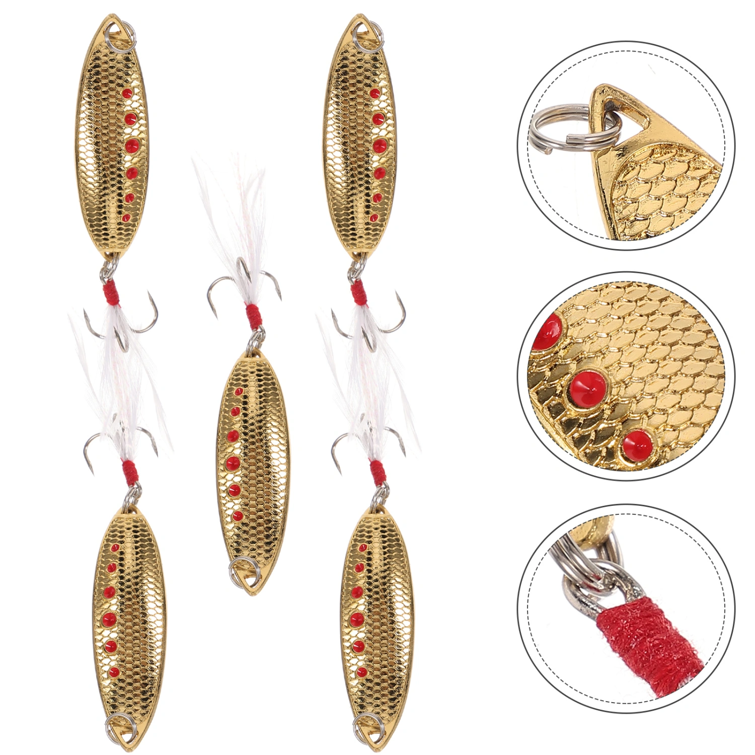 5Pcs Artificial Fishing Lure Saltwater Fishing Baits Fake Baits Small Fake Fishing Lure Fishing Equipment