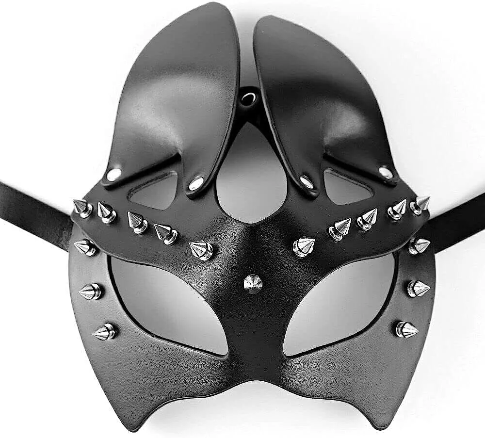 Masquerade Party Mask Prop Halloween Festival Party PU Mask Half Mask Prop