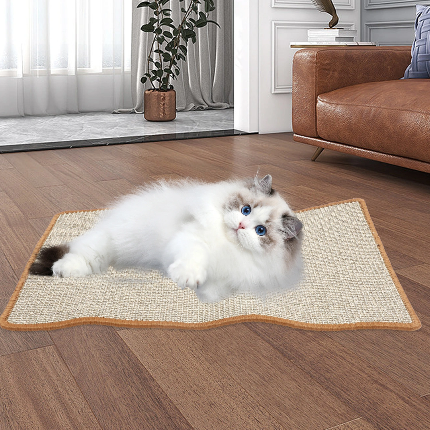 Cat Scratcher Pad Adorable Cat Scratching Mat Cat Claw Grinding Mat Indoor Cat Plaything