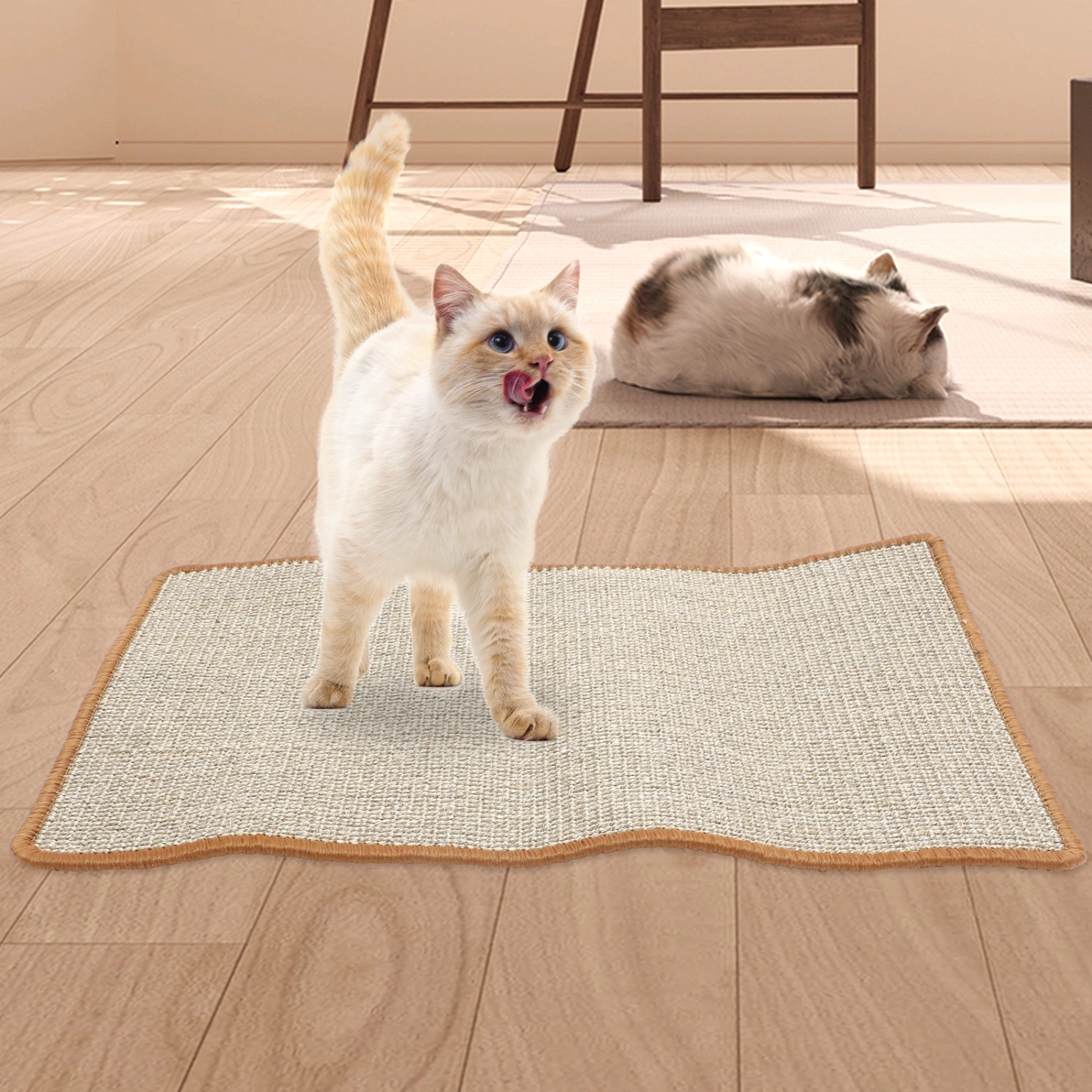 Cat Scratcher Pad Adorable Cat Scratching Mat Cat Claw Grinding Mat Indoor Cat Plaything