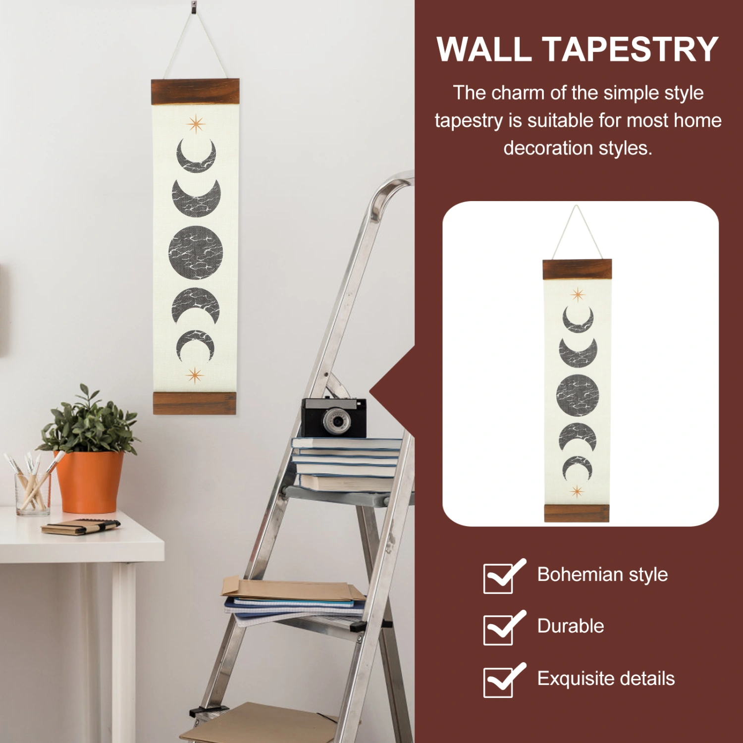 Wall Hanging Tapestry Moon Pattern Tapestry Decorative Tapestry Wall Ornament
