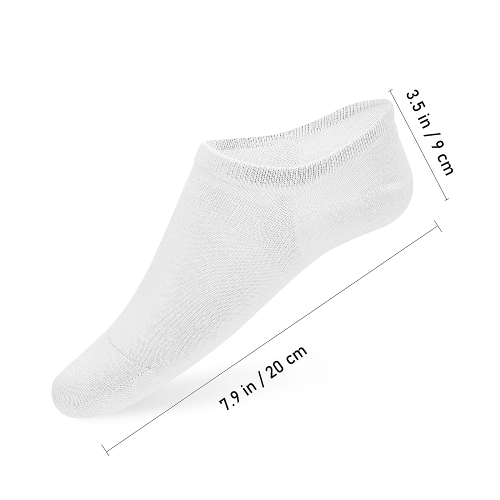 12 Pairs Women Cotton Socks Sweat-absorbent Breathable Ankle Socks for Leisure Running