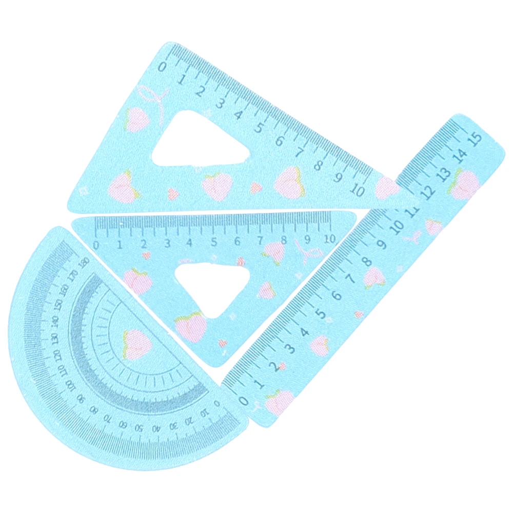 4pcs Miniature Rulers Mini House Scale Rulers Miniature Doll School Supplies 1 12 Scale Accessories