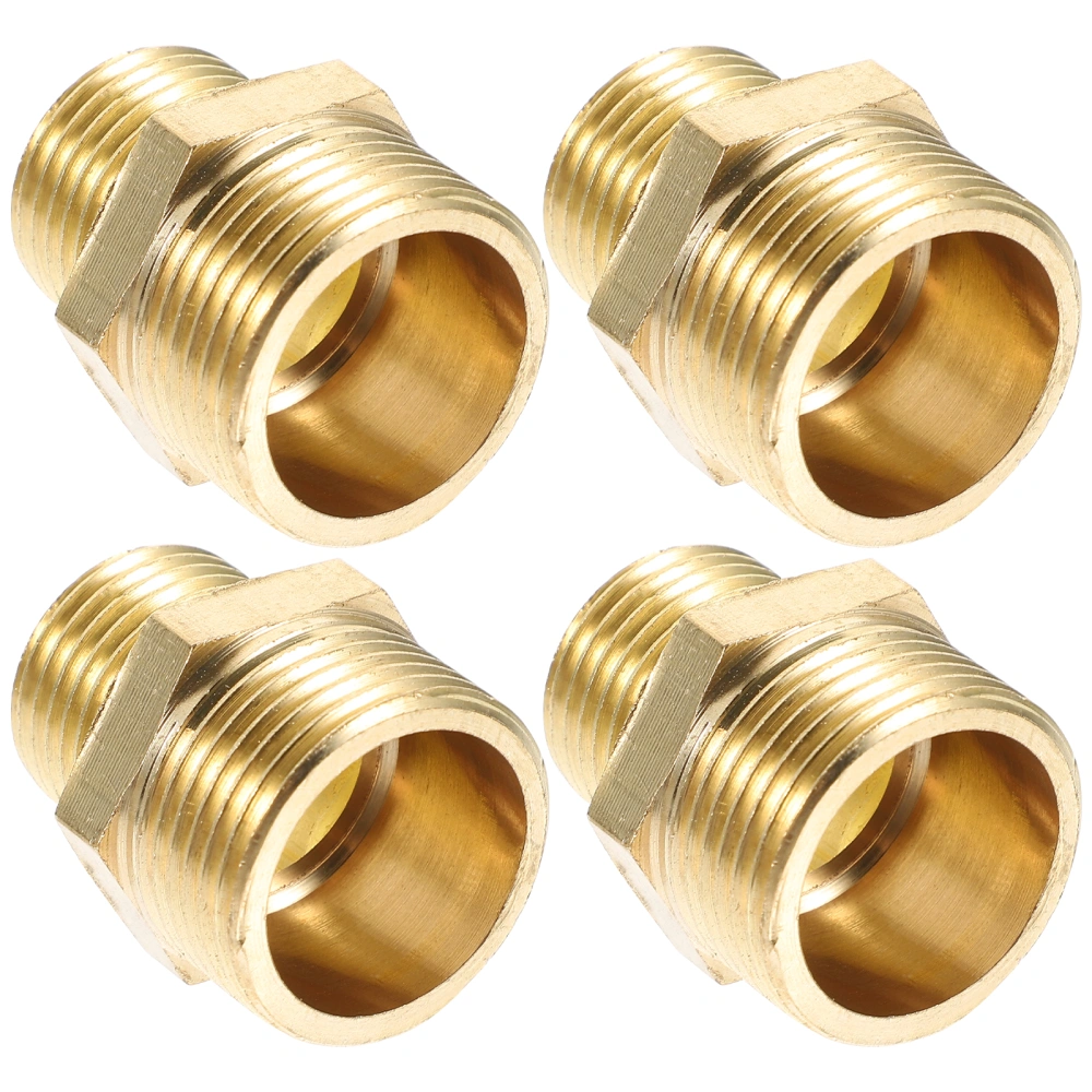 4pcs Hose Adapter 1/2 Inch To 3/4 Inch Garden Hose Quick Connect Fitting