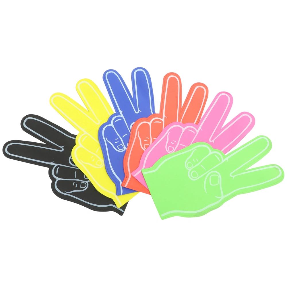 6Pcs Foam Fingers for Hands Cheering Colorful Cheerleading Foam Fingers Props Cheering Finger Props