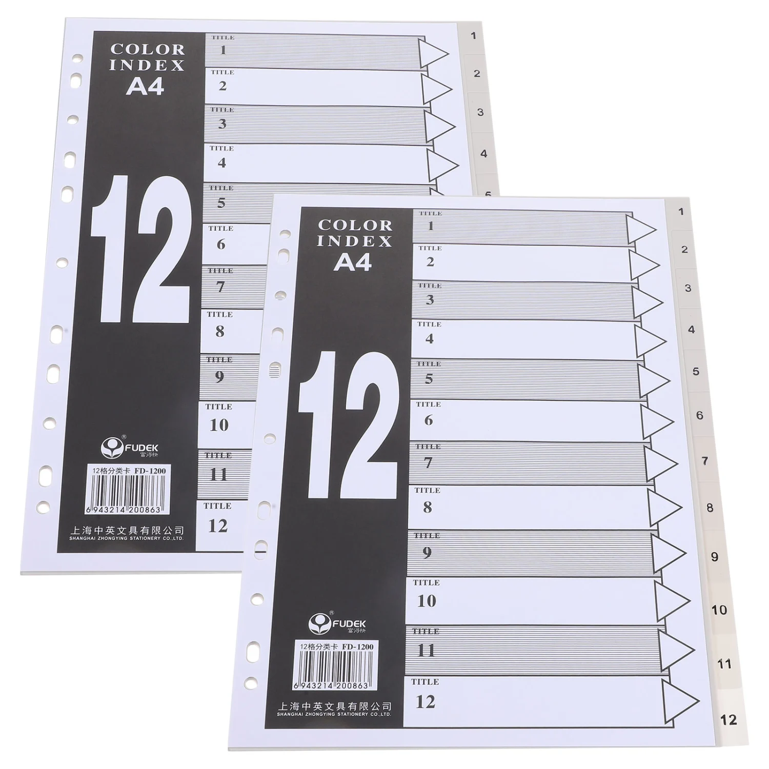 24Pcs Binder Dividers Binder Pages Notebook Binder Dividers Study Binder Dividers