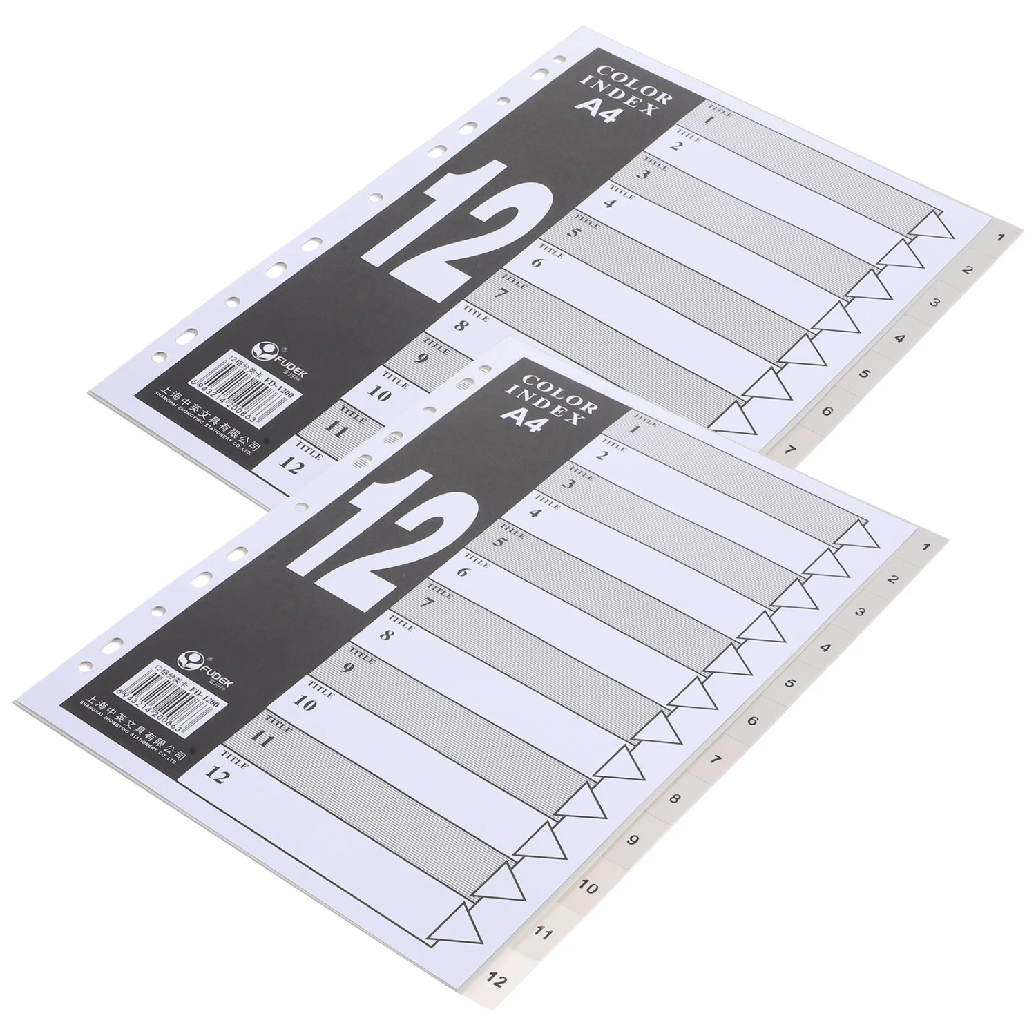 24Pcs Binder Dividers Binder Pages Notebook Binder Dividers Study Binder Dividers