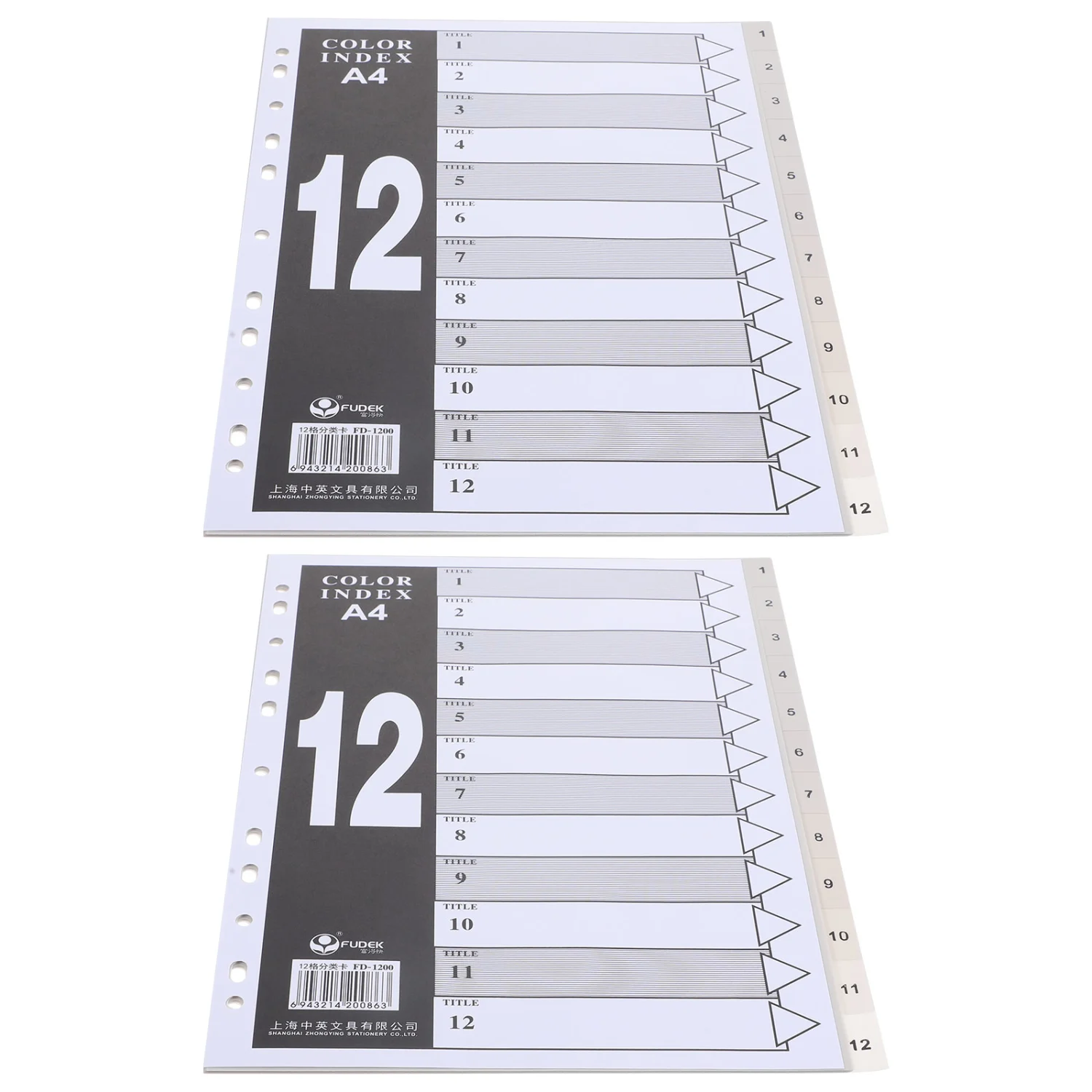 24Pcs Binder Dividers Binder Pages Notebook Binder Dividers Study Binder Dividers