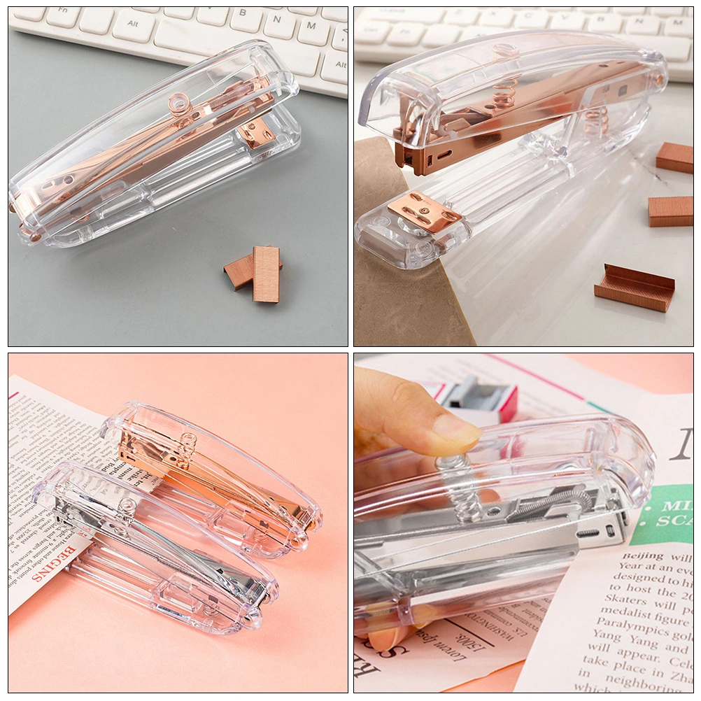 2Pcs Professional Desk Staplers Multi-function Office Staplers Convenient Hand Staplers