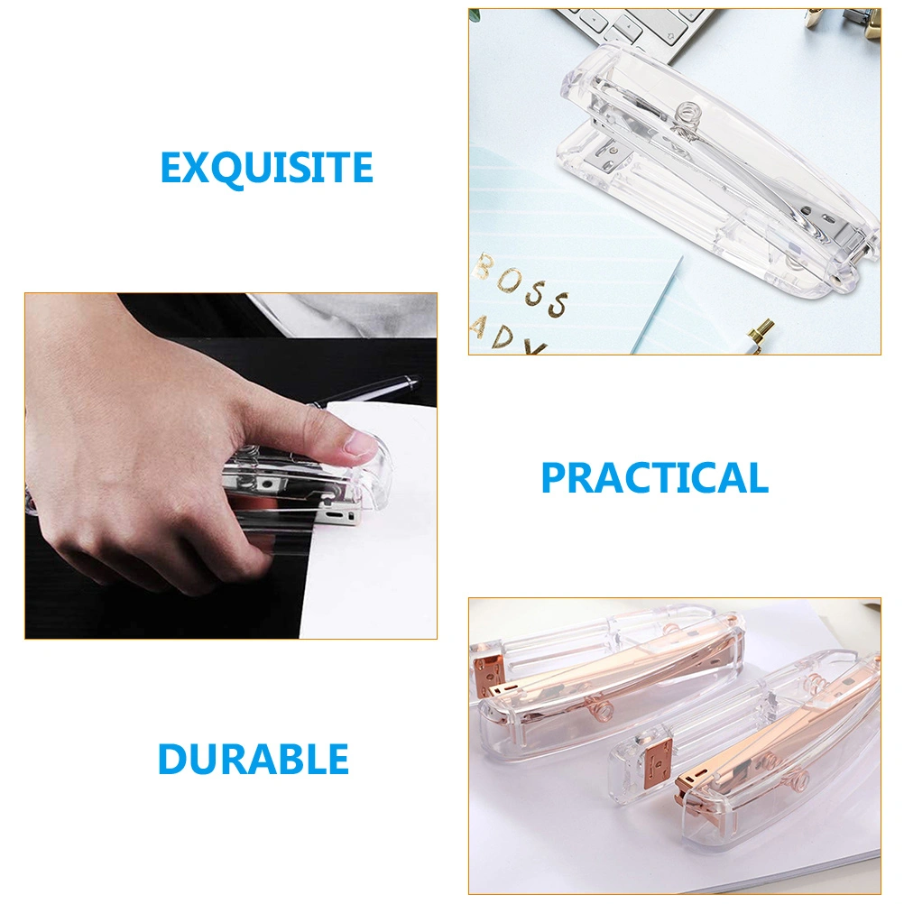 2Pcs Professional Desk Staplers Multi-function Office Staplers Convenient Hand Staplers