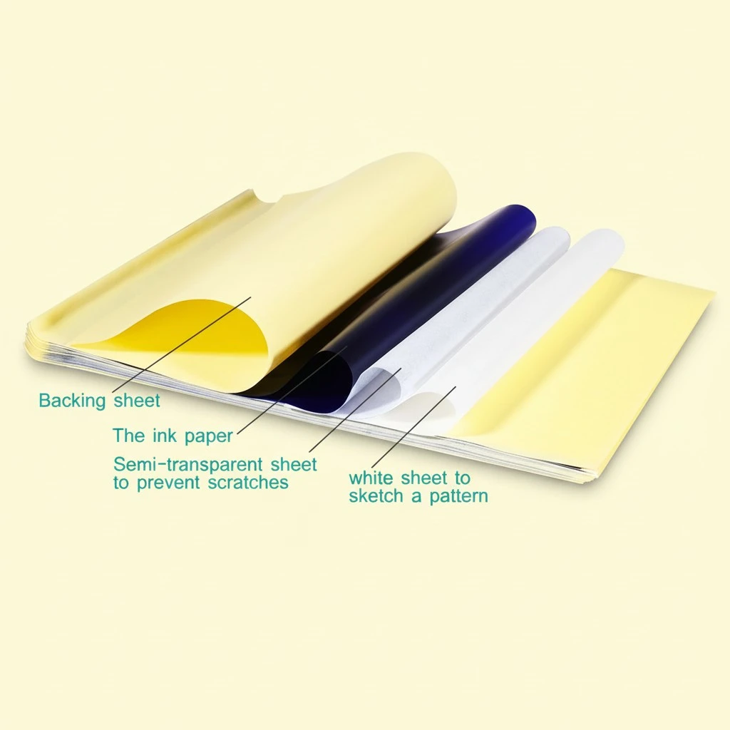 45 Sheets Tattoos Transfer Papers Portable Tattooing Transfer Papers Tattooing Paint Materials