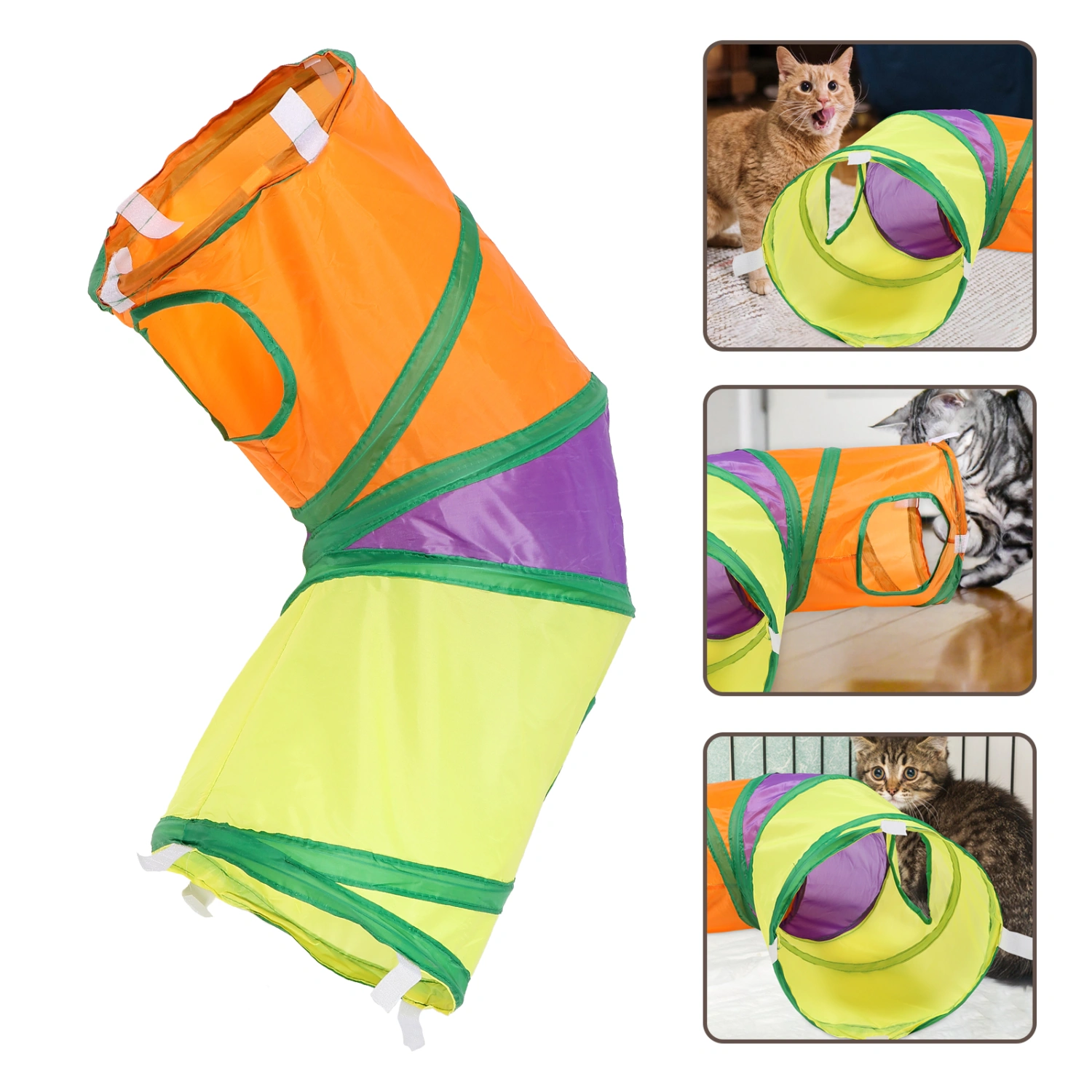 Collapsible Cat Tunnel Indoor Cat Tunnel Plaything Small Pet Tunnel Toy Pet Tube Cat Supply