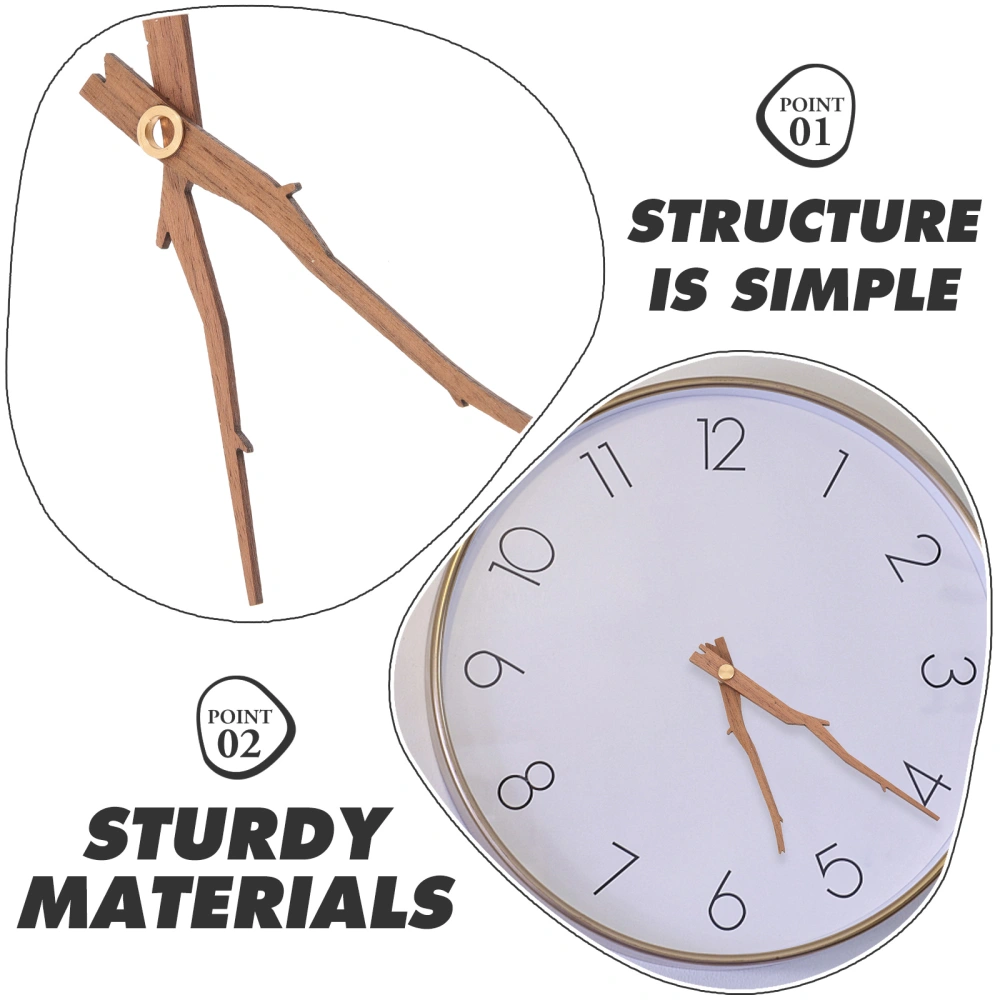 5 Sets Wooden DIY Clock Pointers Wall Clock Pointers Replacement Clock Accessories