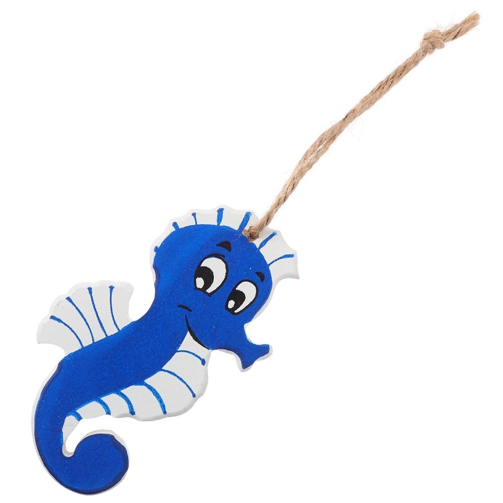 Sea Horse Hanging Decorations Nautical Style Wooden Sea Themed Nautical Decoration