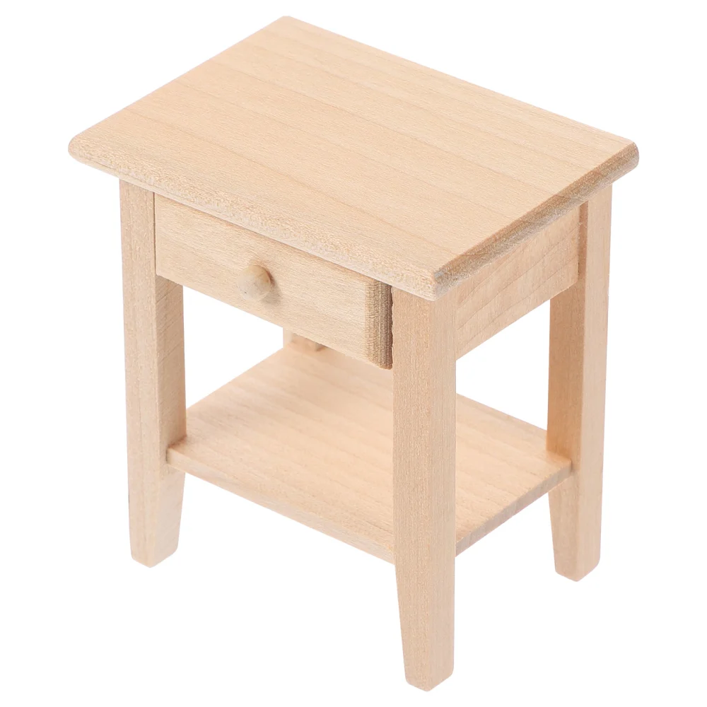 Doll House Furniture Doll House Bedside Table Furniture Miniature Nightstand Doll House Accessory