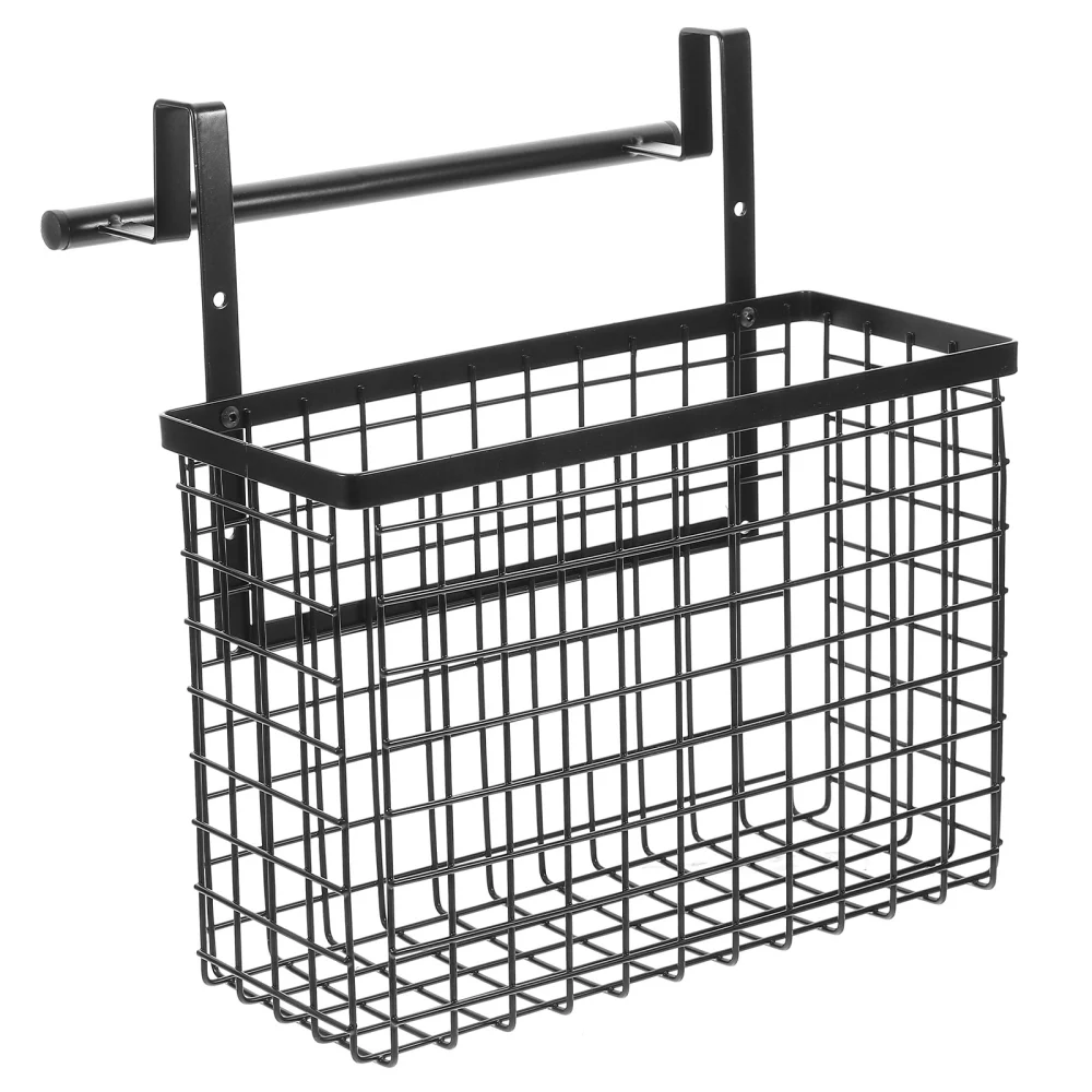 Multifunctional Over The Door Hanging Basket Metal Over Cabinet Kitchen Storage Organizer Holder Or Basket