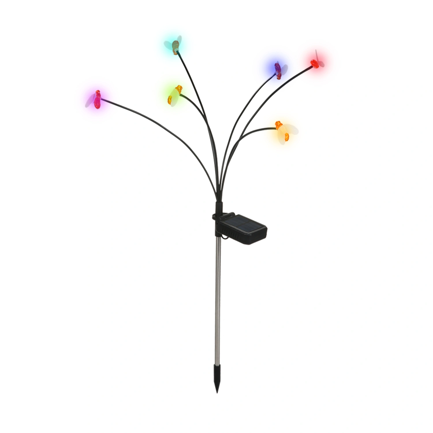 2 Sets of Solar Stake Light Garden Solar Powered Lamp Yard Lawn Stake Lamp Solar Light(6 Bulbs)