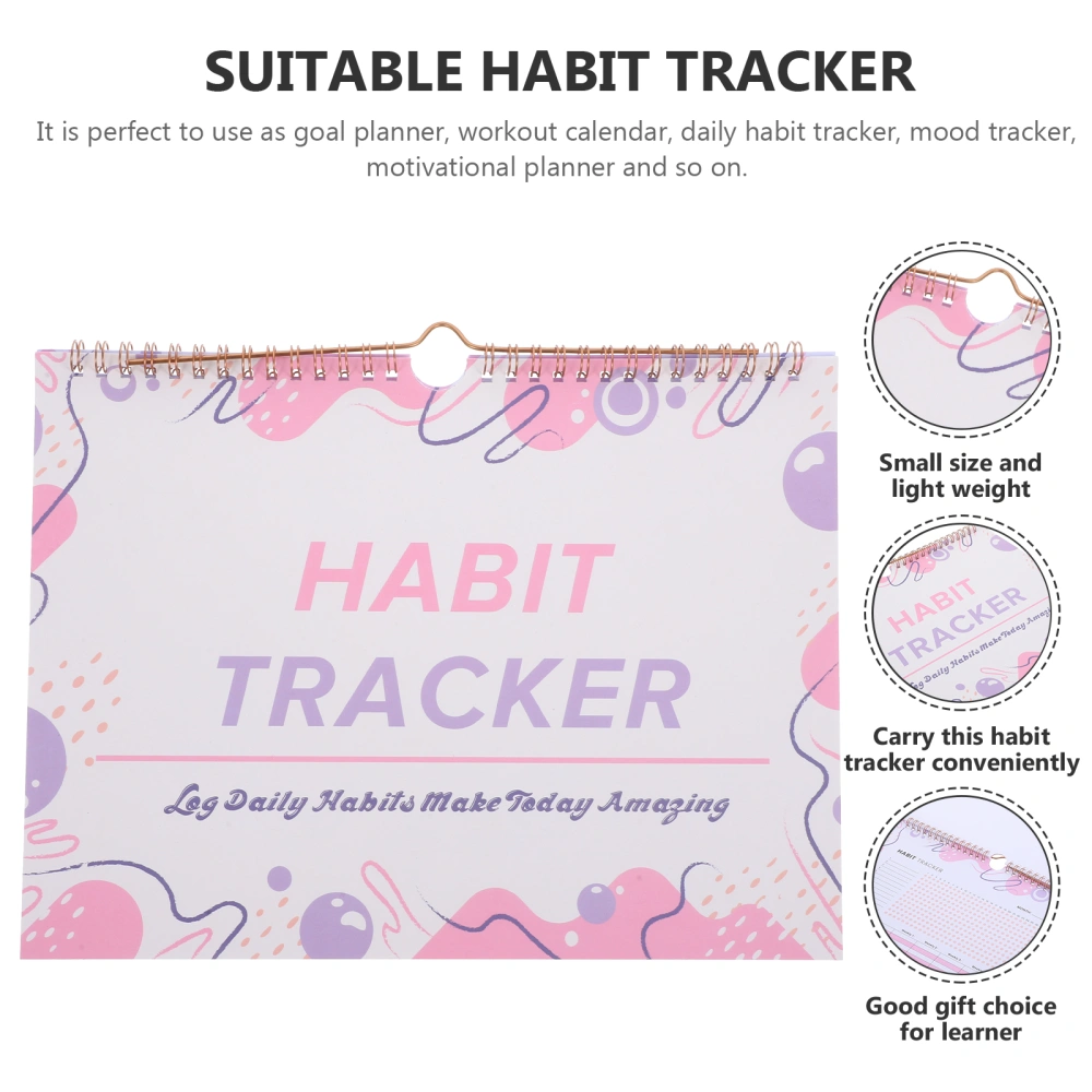 English Spiral Habit Tracker Planner Monthly Habit Tracker Journal Habit Planner