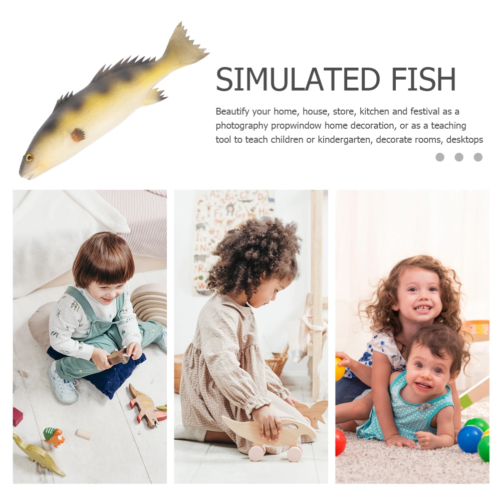 2pcs Realistic Simulation Fish Model PU Simulated Fish Model Artificial Animal Model Kids Fish Model Toy