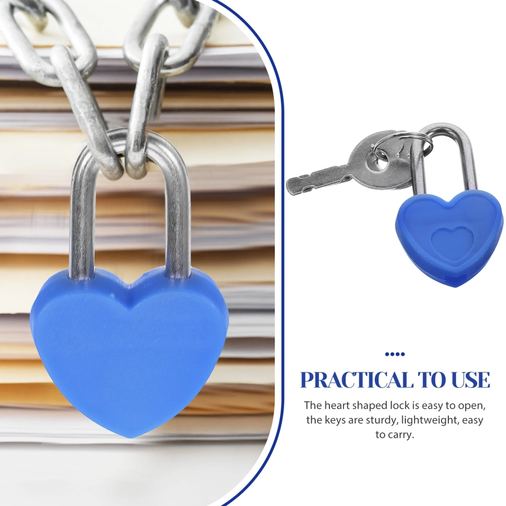 24 Set of Small Piggy Bank Padlock Heart Shaped Container Padlock Mini Diary Book Lock